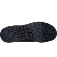 Skechers zapatilla moda hombre UNO-BANKSIA LUXE NEGRO vista trasera