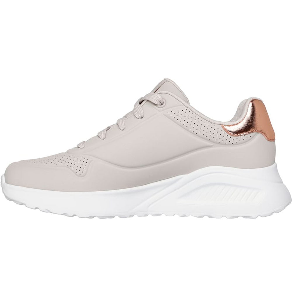 Skechers zapatilla moda mujer UNO LITE - SHIMMER ALONG MARRON puntera