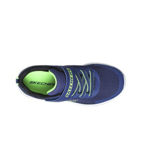 Skechers zapatilla multideporte niño MICROSPEC II AZUL vista superior