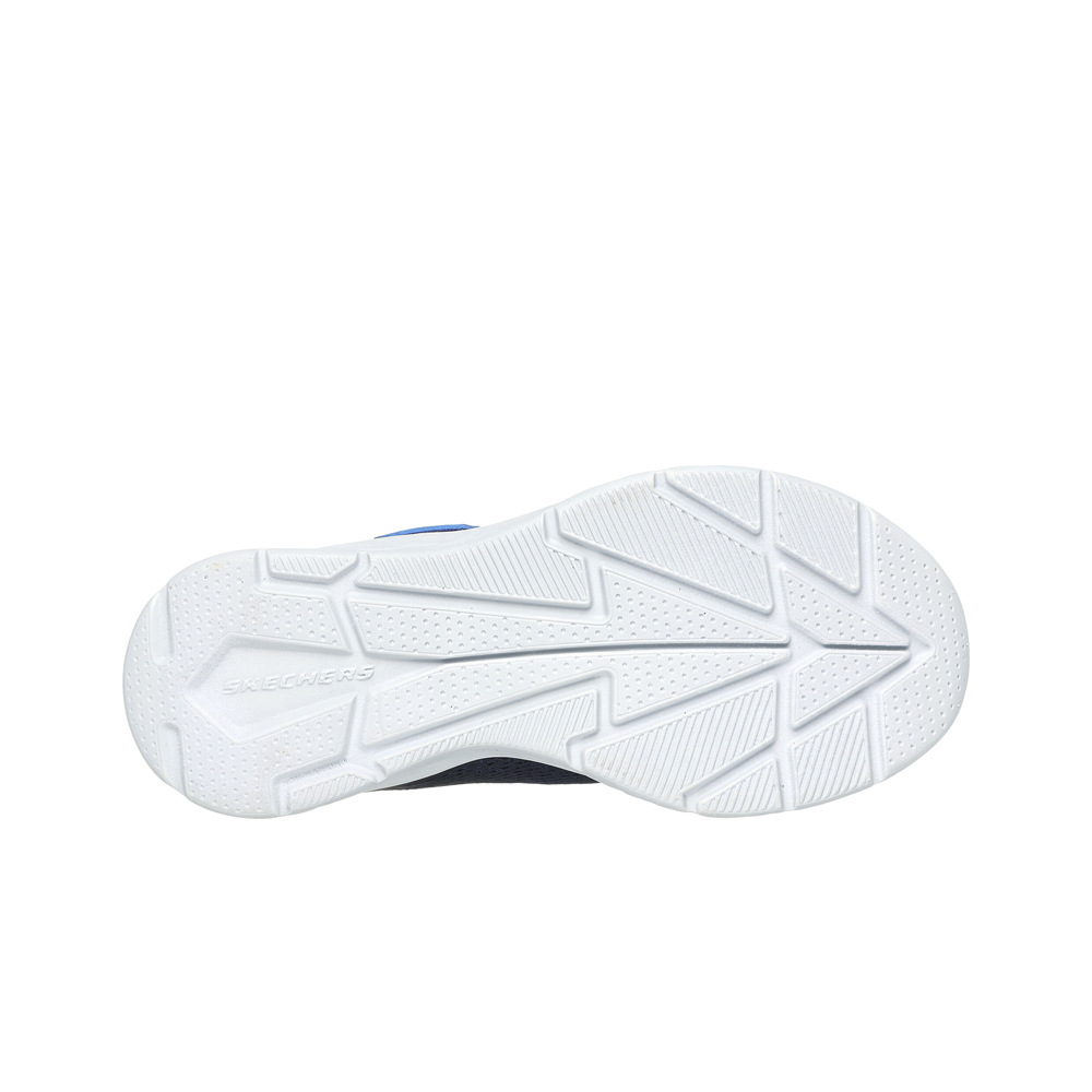 Skechers zapatilla multideporte niño MICROSPEC II AZUL vista trasera