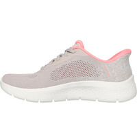 Skechers zapatillas fitness mujer GO WALK FLEX MARRON puntera