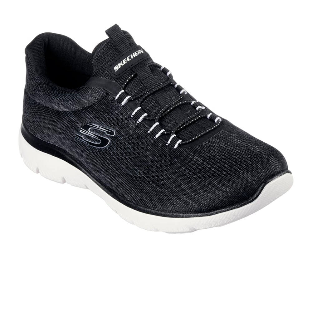 Skechers zapatillas fitness mujer SUMMITS NEGRO lateral interior