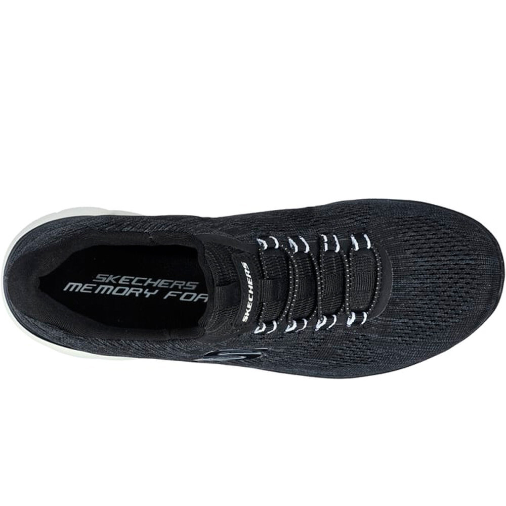 Skechers zapatillas fitness mujer SUMMITS NEGRO vista superior
