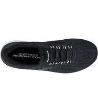 Skechers zapatillas fitness mujer SUMMITS NEGRO vista superior