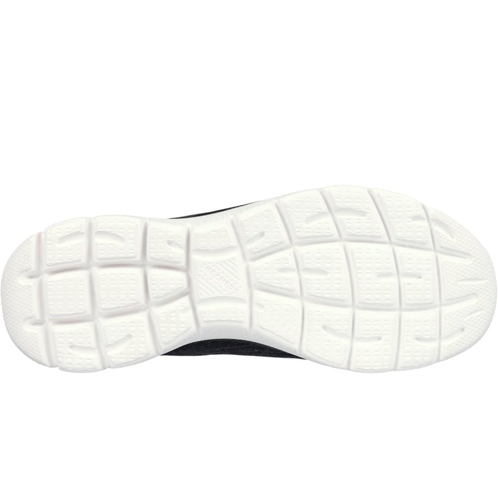 Skechers zapatillas fitness mujer SUMMITS NEGRO vista trasera