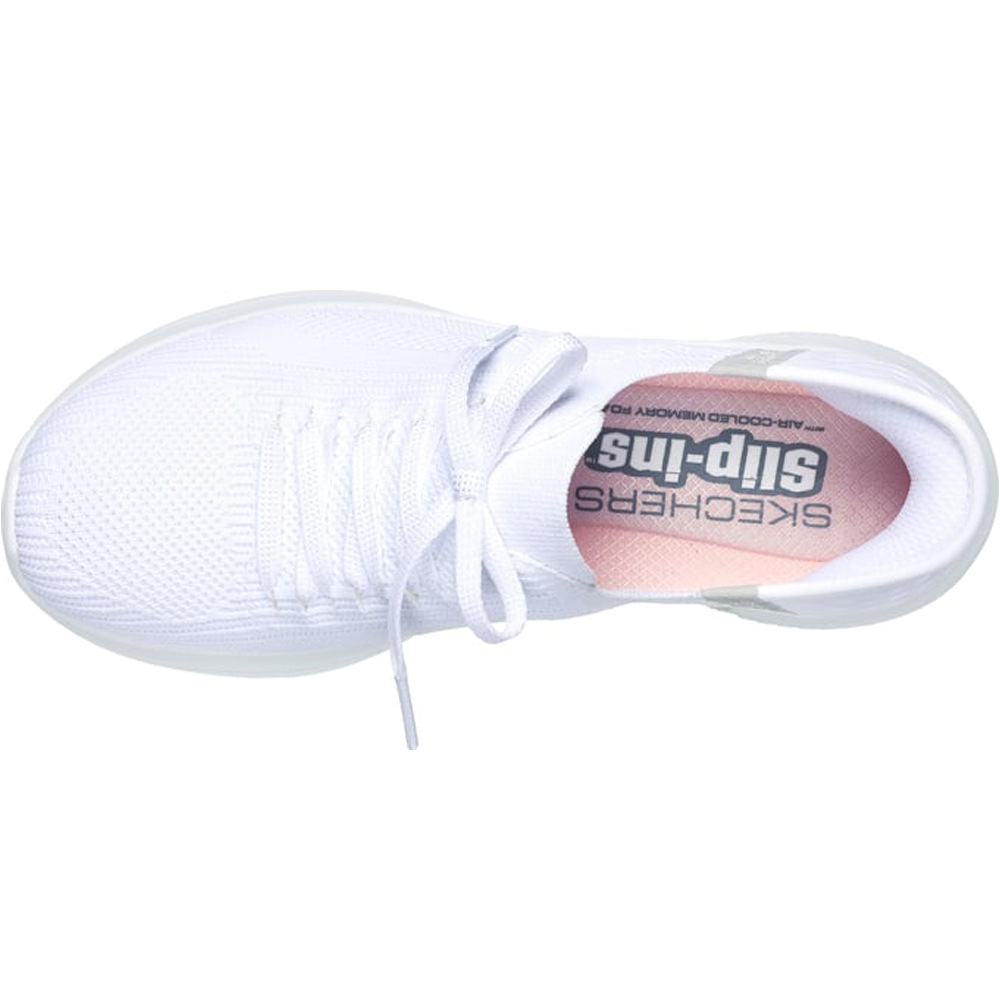 Skechers zapatillas fitness mujer ULTRA FLEX 3.0-BRILLIANT PATH BLANCO vista superior