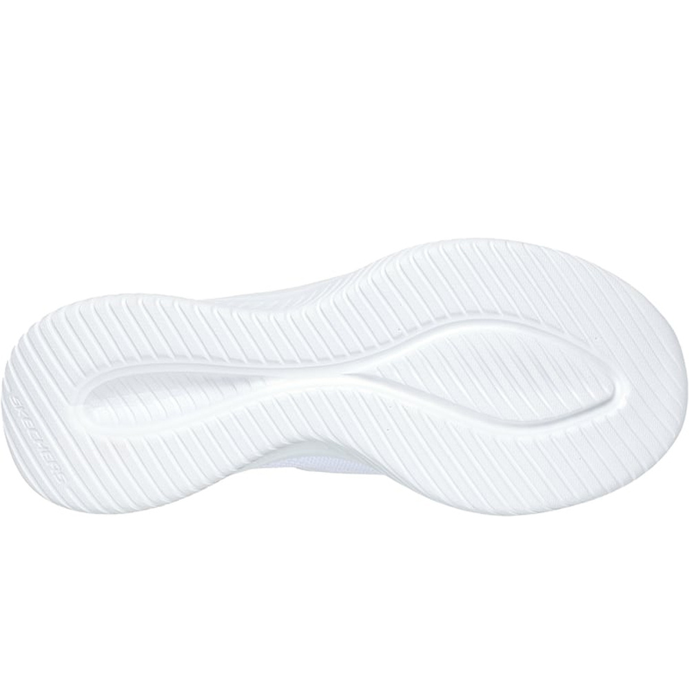 Skechers zapatillas fitness mujer ULTRA FLEX 3.0-BRILLIANT PATH BLANCO vista trasera