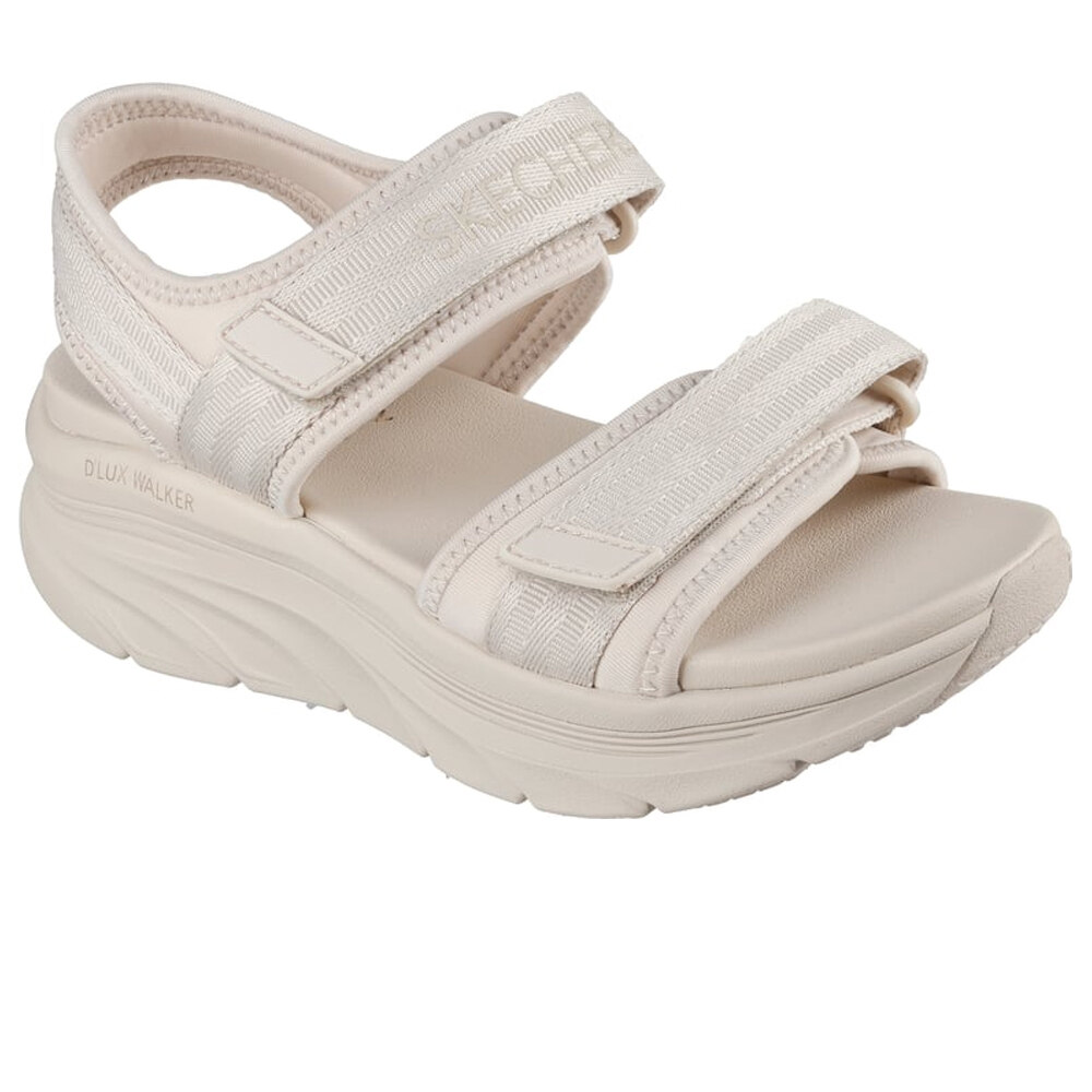 Skechers zueco mujer D'LUX WALKER - ADORED DAYS MARRON lateral interior