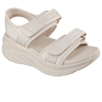 Skechers zueco mujer D'LUX WALKER - ADORED DAYS MARRON lateral interior