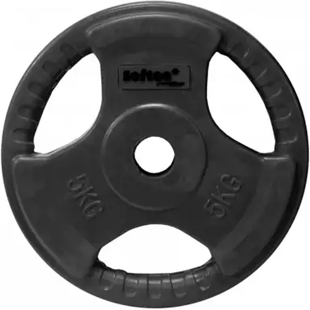 Softee disco pesas DISCO CAUCHO CON AGARRE 5 kg  vista frontal