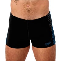 Speedo bañador natación hombre Endurance+ Tech Panel Aquashort NEGRO vista frontal