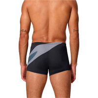 Speedo bañador natación hombre HYPERBOOM AQUASHORT GRIS vista trasera