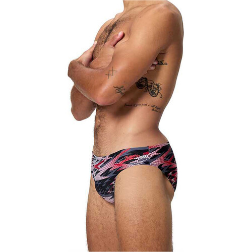 SPEEDO HYPERBOOM PRINT BRIEF 2.5 gris
