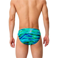 Speedo bañador natación hombre PRINTED BRIEF VERDE vista trasera