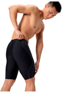 Speedo bañador natación hombre PRINTED MOVEMENT NEGRO vista trasera