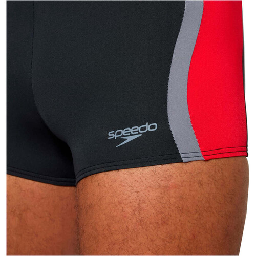 Speedo bañador natación hombre SOLID SPLICE AQUASHORT GRIS