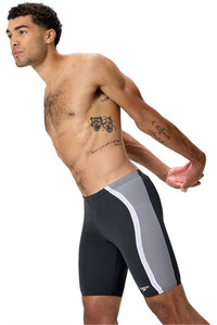 Speedo bañador natación hombre SOLID SPLICE JAMMER GRIS vista detalle