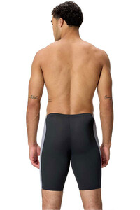 Speedo bañador natación hombre SOLID SPLICE JAMMER GRIS vista trasera