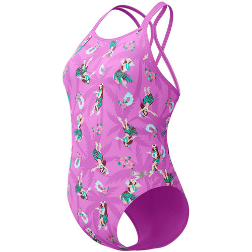 SPEEDO ALLOVER DIGITAL STARBACK morado