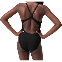 Speedo bañador natación mujer COLORBLOCK RECORBREAKER GRIS vista trasera