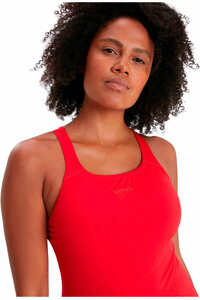 Speedo bañador natación mujer ECO ENDURANCE+ MEDALIST ROJO vista detalle