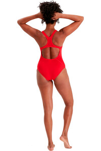 Speedo bañador natación mujer ECO ENDURANCE+ MEDALIST ROJO vista trasera