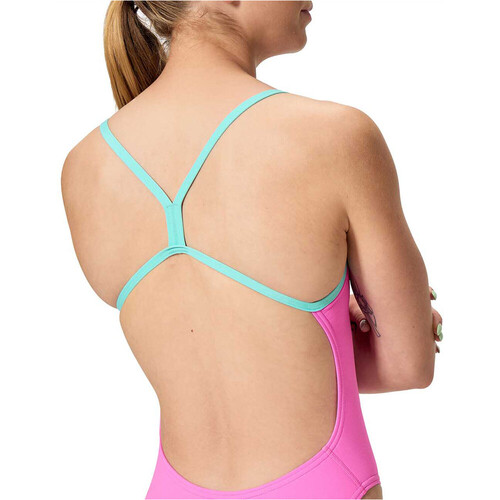 Speedo bañador natación mujer FEMALE SOLID V-BACK 2.0 ROSA