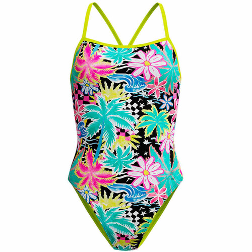 SPEEDO FL PRINTED V-BACK 2.0 negro