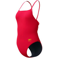 Speedo bañador natación mujer FL SOLID WEB BACK ROJO 04