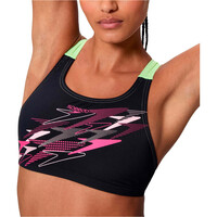 Speedo bañador natación mujer MEDLEY LOGO V-BACK TWO PIECE GRIS 05