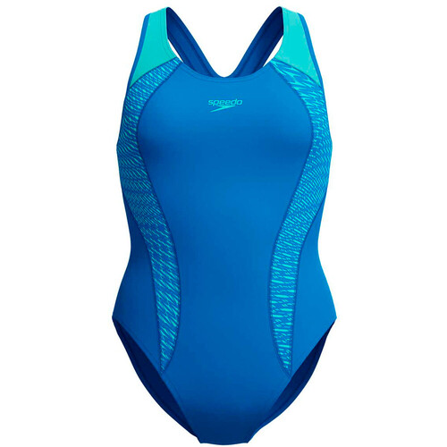 SPEEDO PLACEMENT LANEBACK 1 PIECE azul