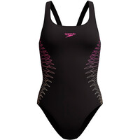 Speedo bañador natación mujer PLACEMENT MUSCLEBACK 1 PIECE GRIS