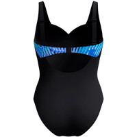 Speedo bañador natación mujer SHAPING PRINTED OPUSGEM DD+ 1 PIECE AZUL vista trasera