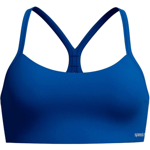 SPEEDO SOLID RACERBACK BIKINI TOP azul