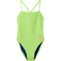 Speedo bañador natación mujer SOLID V-BACK 2.0 VERDE 05
