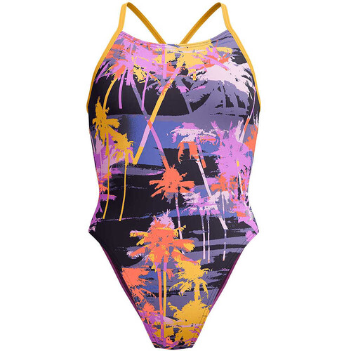 SPEEDO ALLOVER DIGITAL LATTICE TIE-BACK rojo
