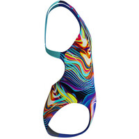 Speedo bañador natación niña DIGITAL ALLOVER LEADERBACK AZUL 04