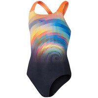 Speedo bañador natación niña DIGITAL PLACEMENT POWERBACK  vista frontal