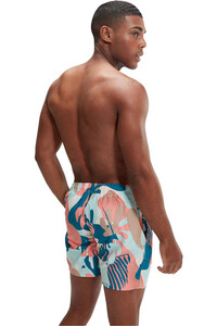 Speedo bañador playa hombre DIGITAL PRINTED LEISURE 16 NARANJA vista trasera