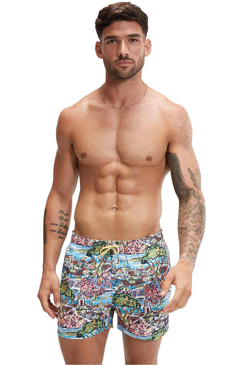 SPEEDO PRINTED LEISURE 14 verde