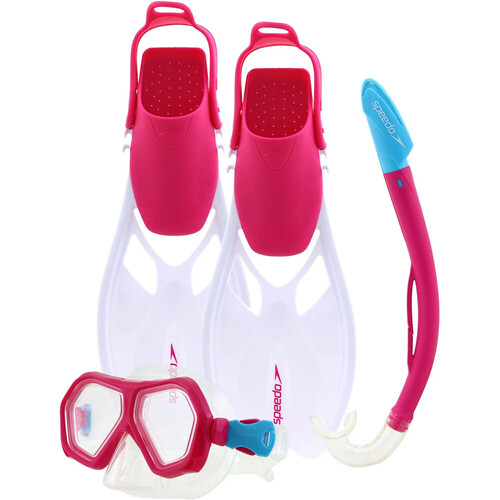 SPEEDO LEISURE JUNIOR DUAL LENSES AND FINS SET