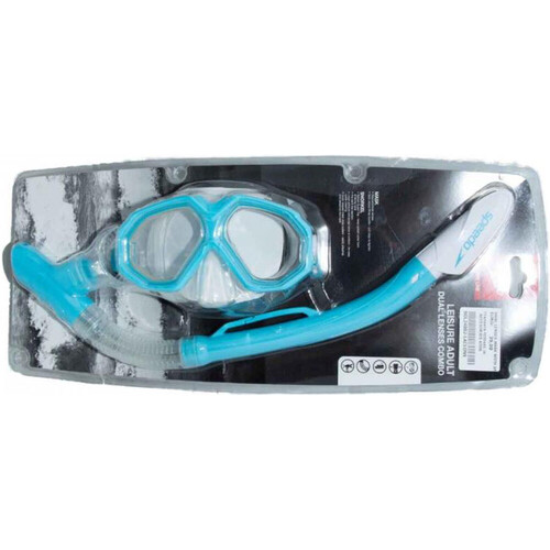 SPEEDO LEISURE ADULT DUAL LENSES AND FINS SET