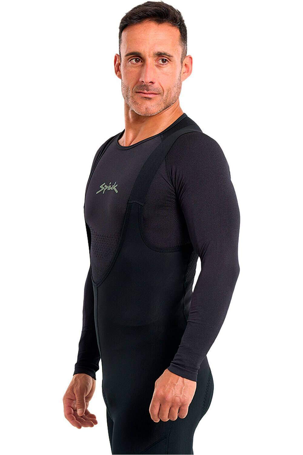 Spiuk camiseta térmica manga larga CAMISETA M/L ANATOMIC UNISEX NEGRO vista frontal