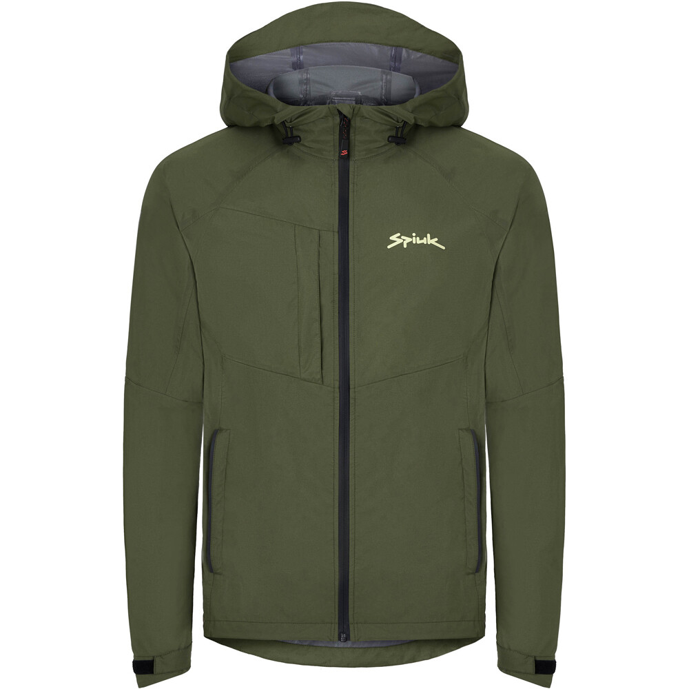 Spiuk chaqueta impermeable ciclismo hombre ALL TERRAIN VERDE vista detalle