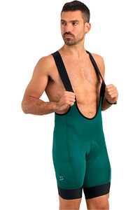 Spiuk culotte corto hombre GRAVEL 600 VERDE vista detalle