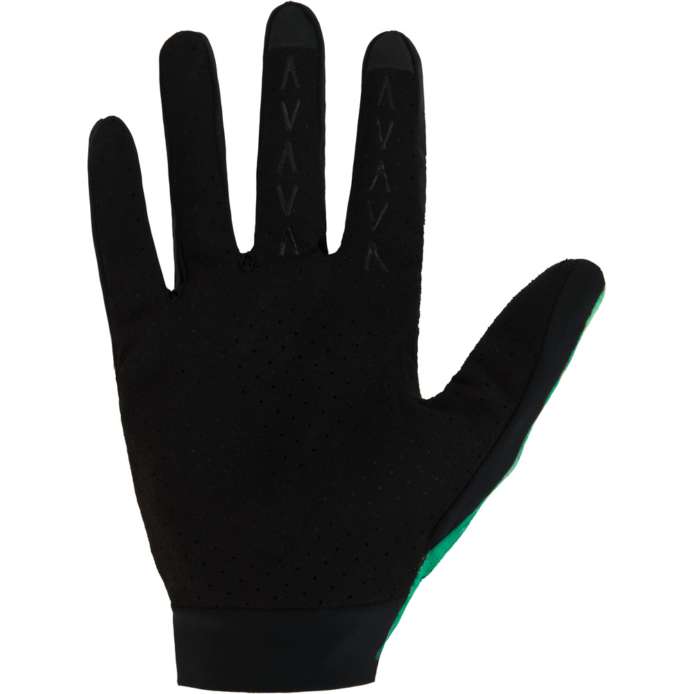 Spiuk guantes largos ciclismo GRAVEL VERDE vista trasera