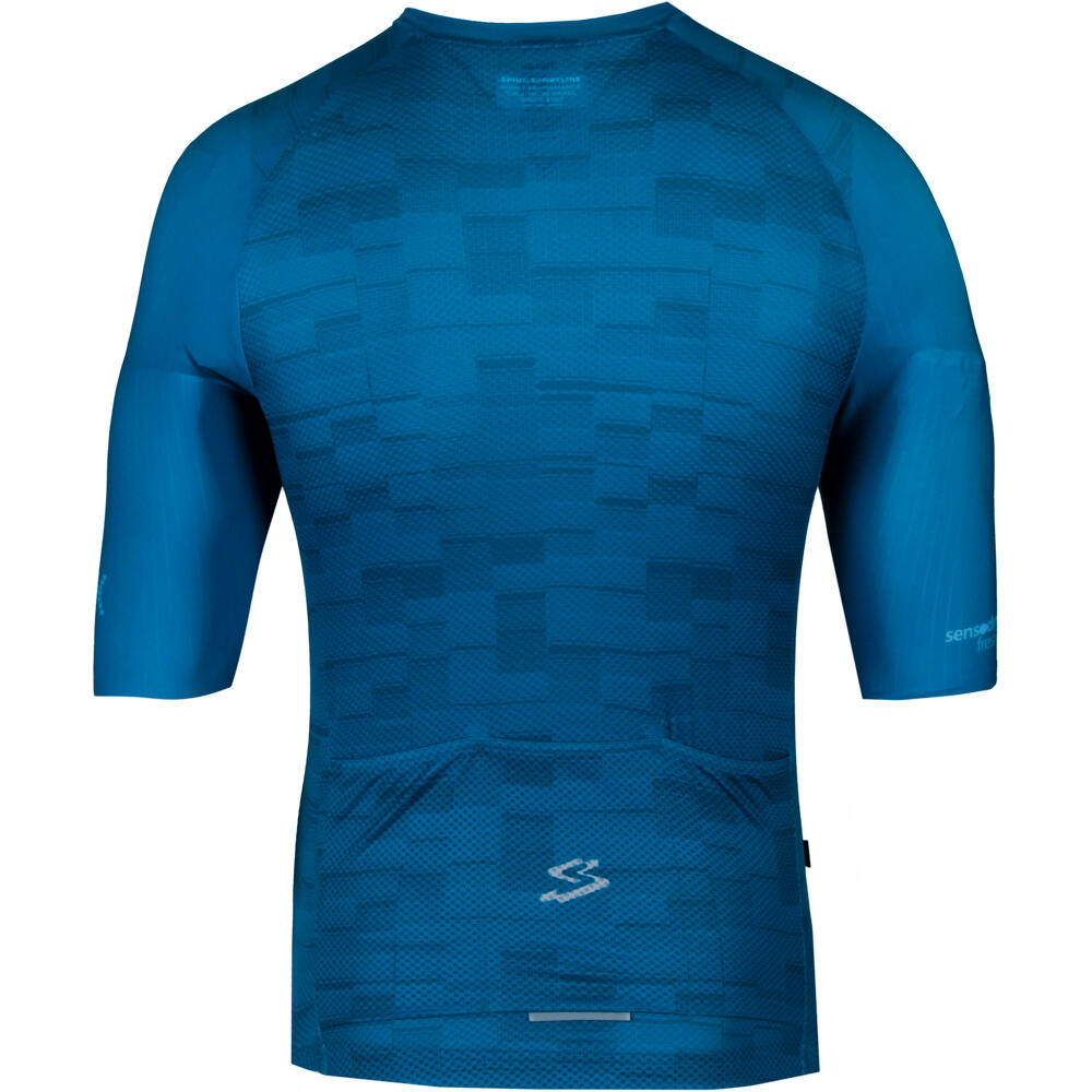 Spiuk maillot manga corta hombre FS AZUL vista trasera