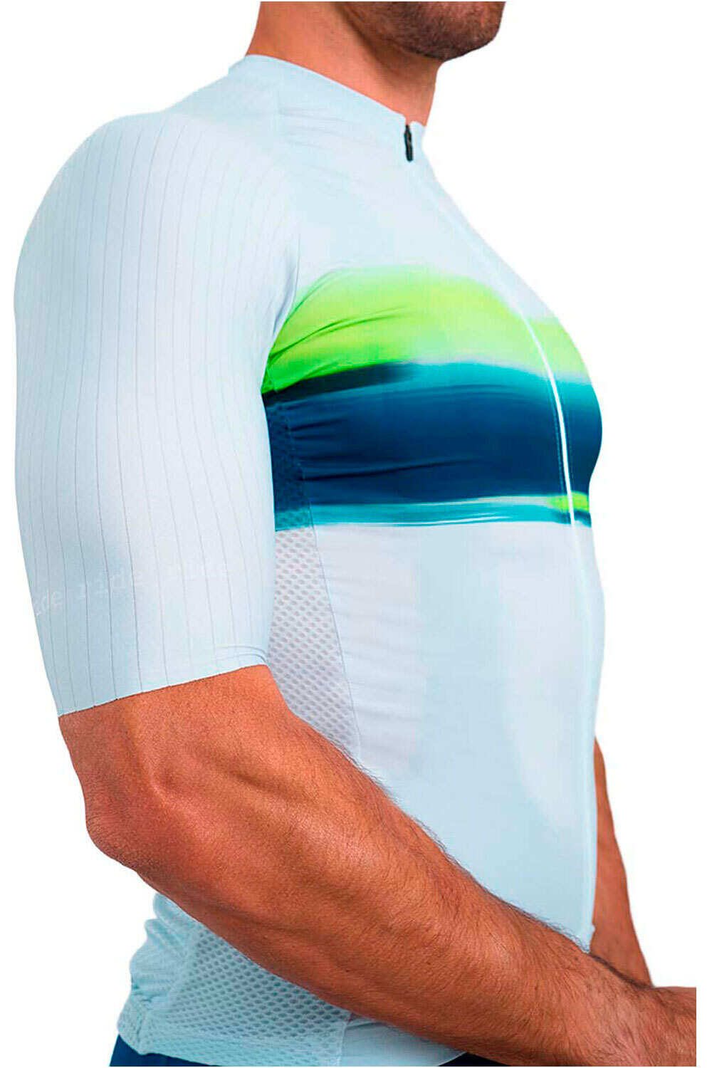 Spiuk maillot manga corta hombre SUMMUM GRAVEL BLANCO vista detalle