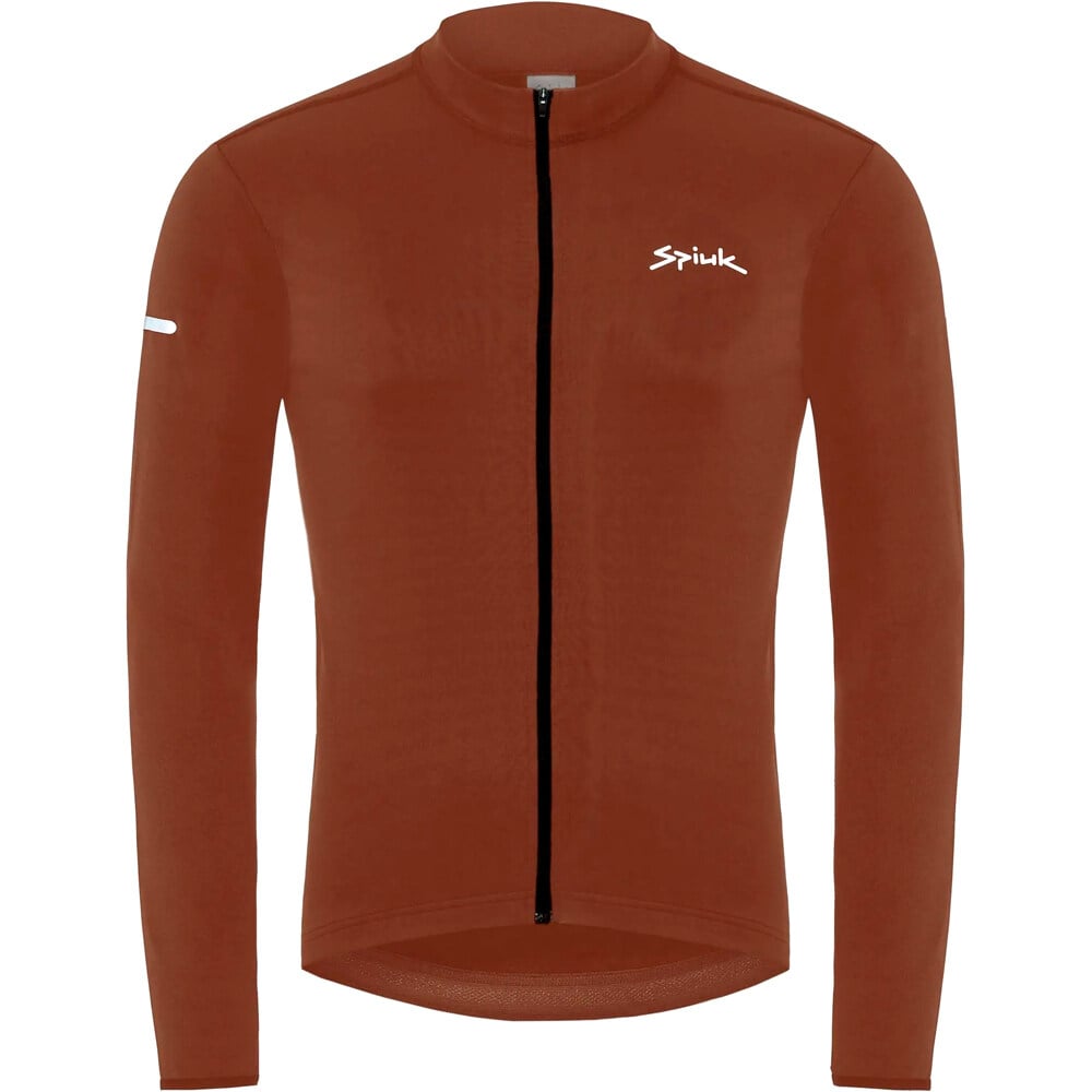 Spiuk maillot manga larga hombre ANATOMIC PULSE MARRON vista frontal