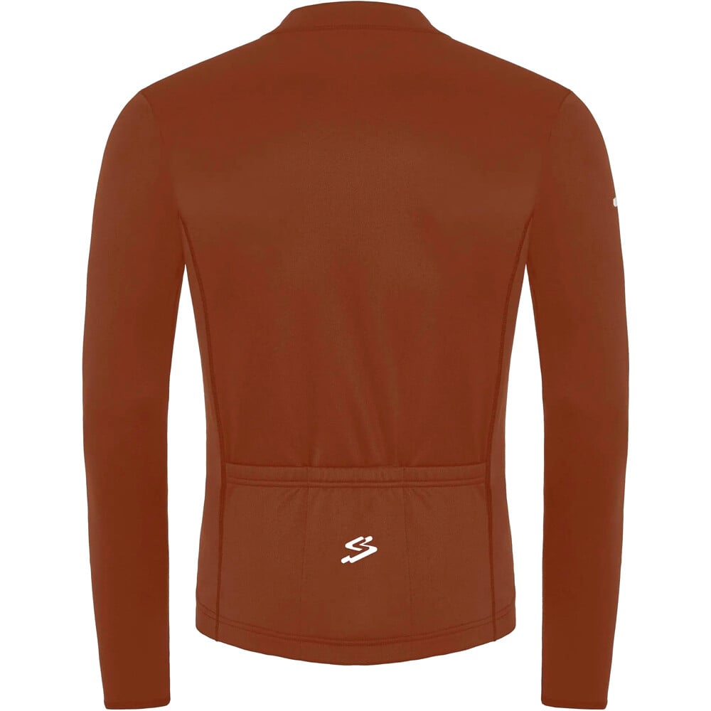 Spiuk maillot manga larga hombre ANATOMIC PULSE MARRON vista trasera